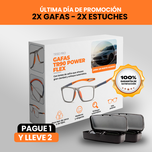 Gafas TR90 PowerFlex® - ¡Paga 1 Lleva 2 + 2 Estuches de Regalo! 🔥